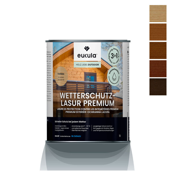 Weather protection glaze premium Pine 1 L