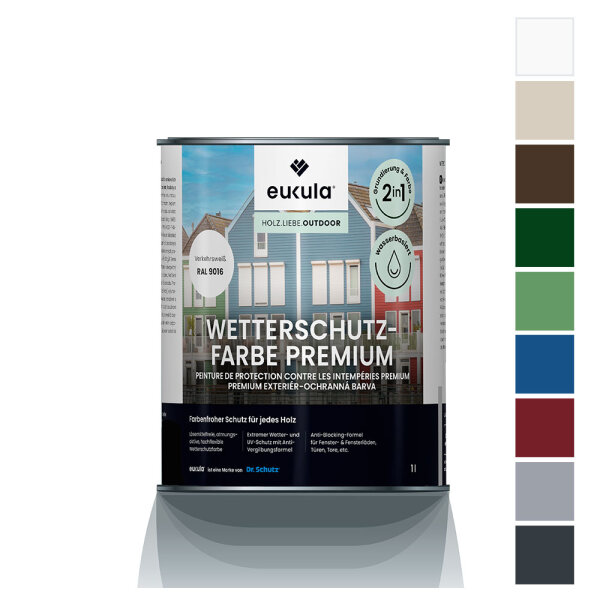 Weather protection paint premium 1L Purple red RAL 3004